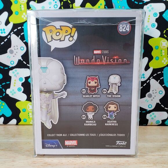 Funko PoP Marvel Wanda Vision The Vision #824 2021 Vinyl Figure + Protector New - Picture 4 of 8
